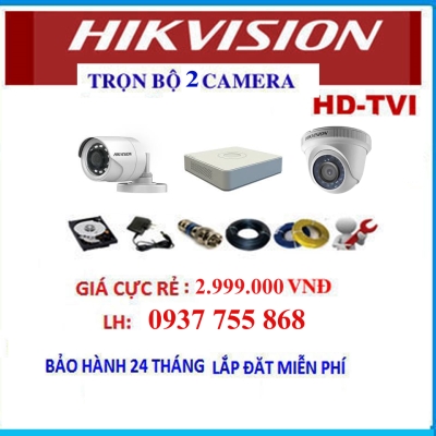 TRỌN BỘ 2 CAMERA IKVISION